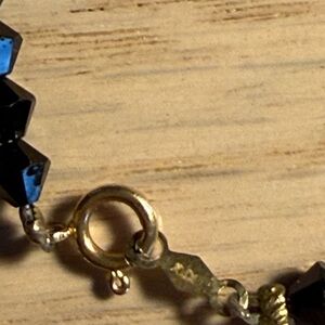 Gold and Black Beaded Women's Bracelet